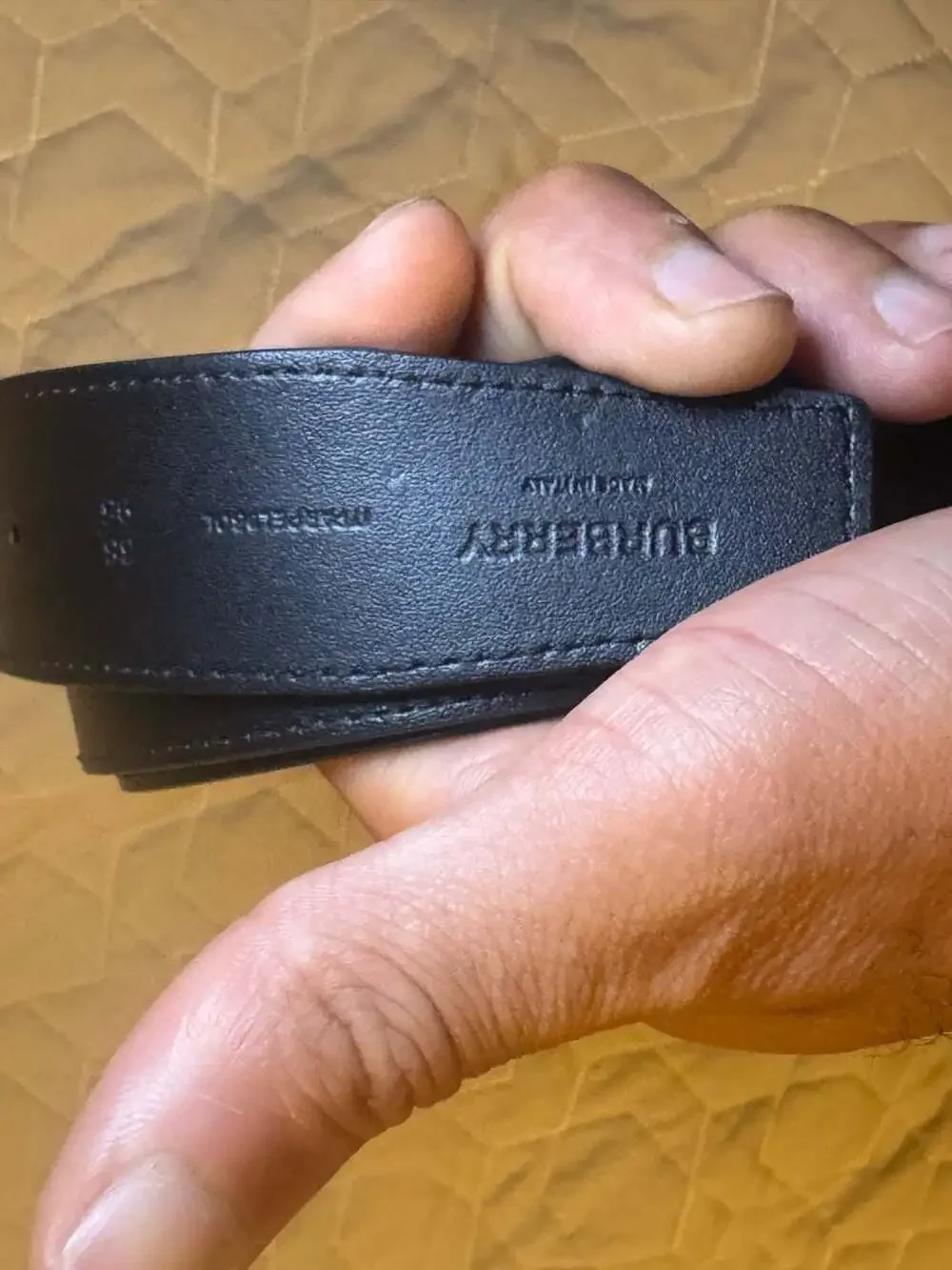Burberry Monogram Motif Vintage Check Reversible Belt